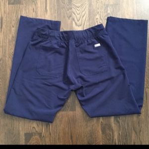 Figs Navy Livingston scrub pants size small.